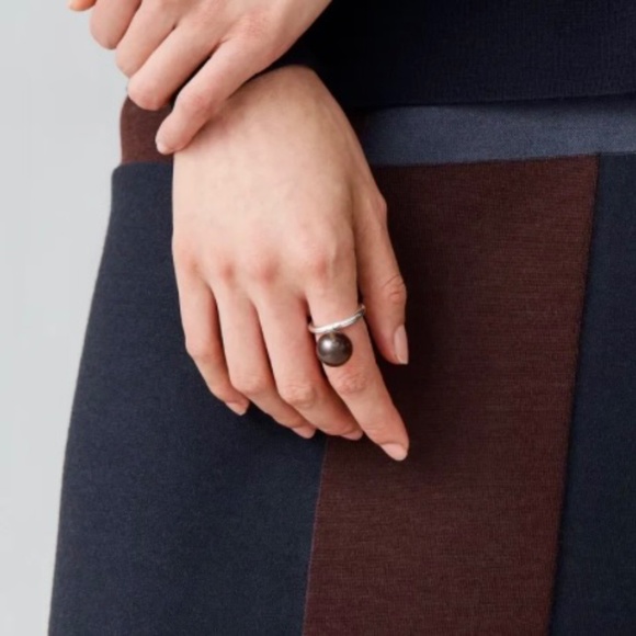 COS Stone Ball Sterling Silver Ring - Picture 1 of 8